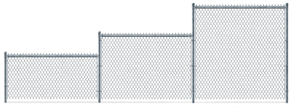 Residential Chain Link fence height options Fort Wayne